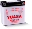 Yuasa 12N7-3B Conventional 12-Volt Battery Yuasa Battery Batteries  AXOPROS