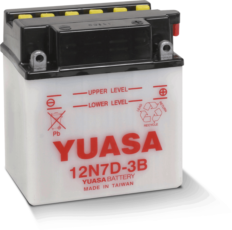 Yuasa 12N7D-3B Conventional 12-Volt Battery Yuasa Battery Batteries  AXOPROS