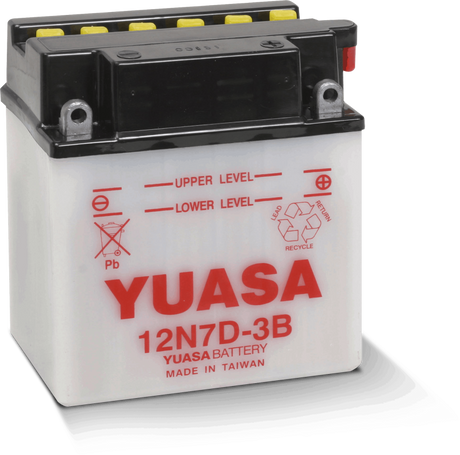 Yuasa 12N7D-3B Conventional 12-Volt Battery Yuasa Battery Batteries  AXOPROS