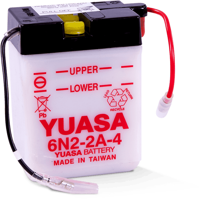 Yuasa 6N2-2A-4 Conventional 6-Volt Battery Yuasa Battery Batteries  AXOPROS