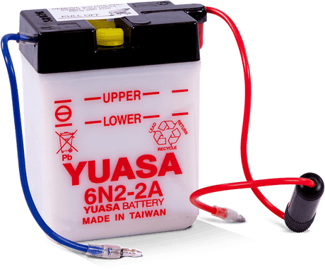 Yuasa 6N2-2A Conventional 6-Volt Battery Yuasa Battery Batteries  AXOPROS