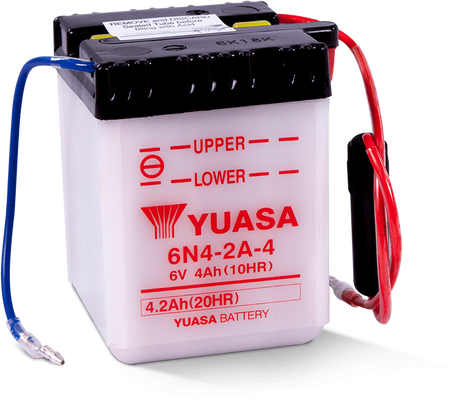 Yuasa 6N4-2A-4 Conventional 6-Volt Battery Yuasa Battery Batteries  AXOPROS