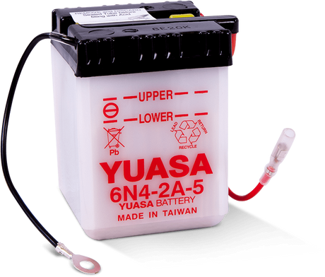 Yuasa 6N4-2A-5 Conventional 6-Volt Battery Yuasa Battery Batteries  AXOPROS
