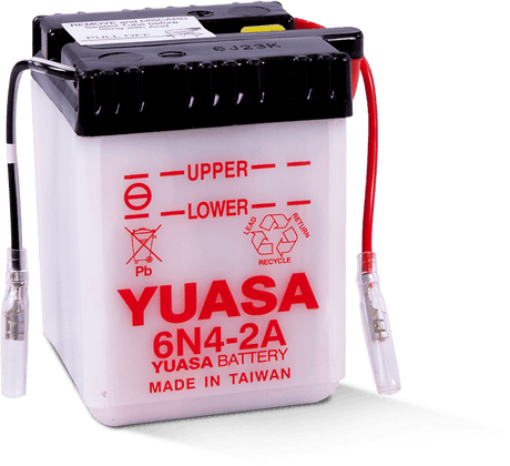 Yuasa 6N4-2A Conventional 6-Volt Battery Yuasa Battery Batteries  AXOPROS