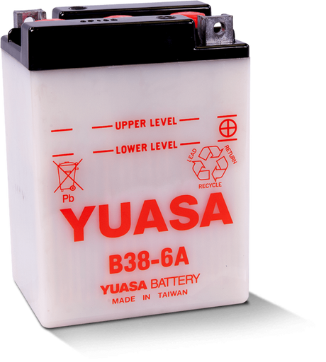 Yuasa B38-6A Conventional 6-Volt Battery Yuasa Battery Batteries  AXOPROS