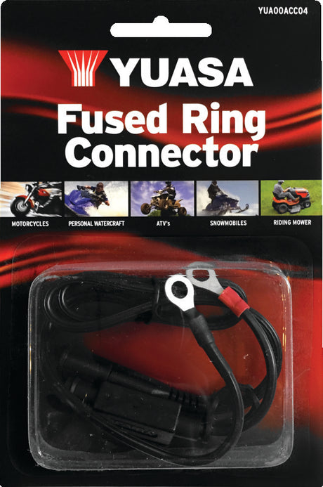 Yuasa Fused Ring Connector - 3 Amp Fuse Yuasa Battery Battery Accessories  AXOPROS