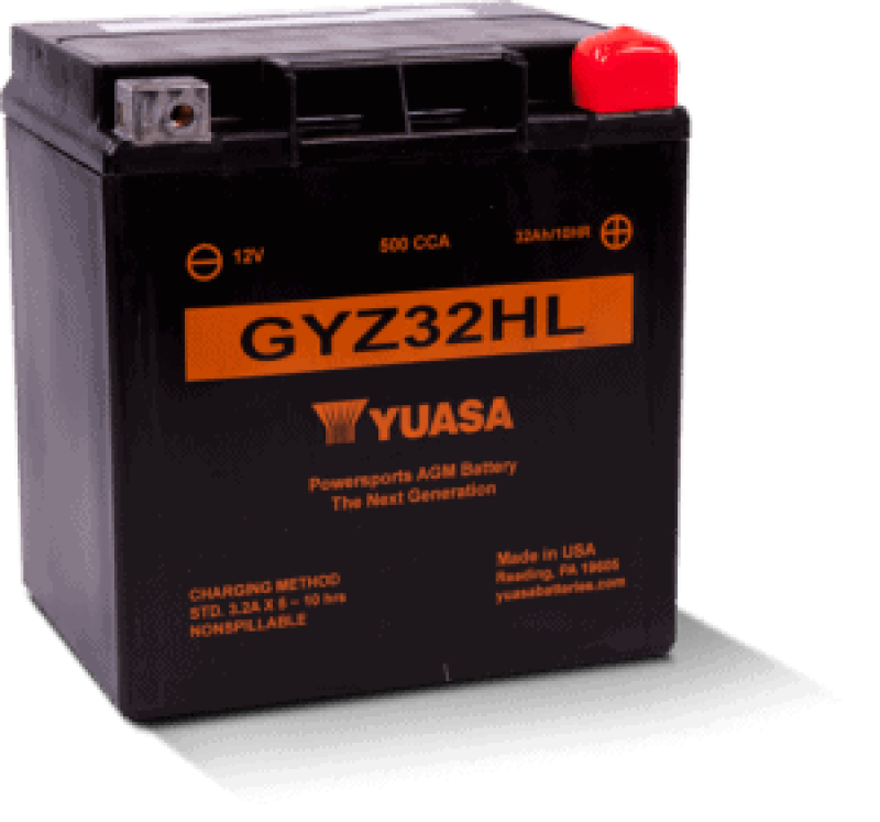 Yuasa GYZ32HL High Performance Maintenance Free AGM 12-Volt Battery Yuasa Battery Batteries  AXOPROS