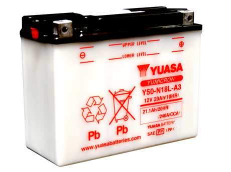 Yuasa Y50-N18L-A3 Yumicron 12-Volt Battery Yuasa Battery Batteries  AXOPROS