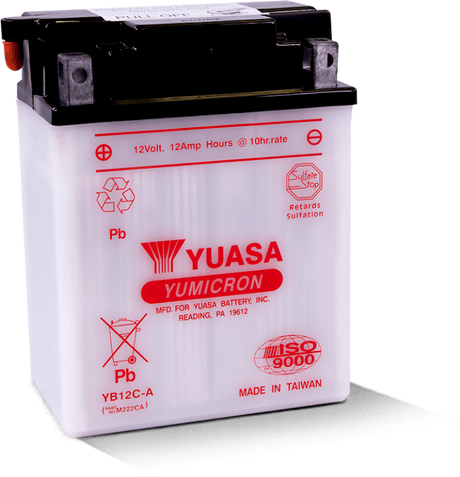 Yuasa YB12C-A Yumicron 12-Volt Battery Yuasa Battery Batteries  AXOPROS