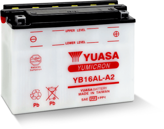 Yuasa YB16AL-A2 Yumicron 12-Volt Battery Yuasa Battery Batteries  AXOPROS