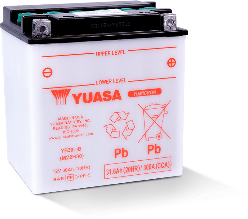 Yuasa YB30L-B Yumicron CX 12-Volt Battery Yuasa Battery Batteries  AXOPROS