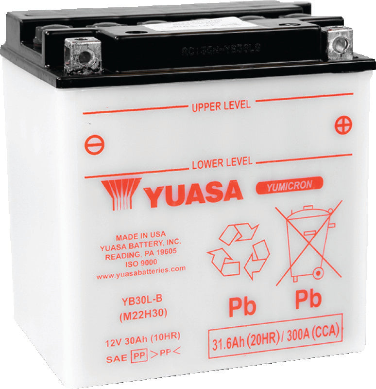 Yuasa YB30L-B Yumicron CX 12-Volt Battery Yuasa Battery Batteries  AXOPROS