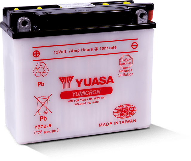 Yuasa YB7B-B Yumicron 12-Volt Battery Yuasa Battery Batteries  AXOPROS