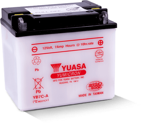 Yuasa YB7C-A Yumicron 12-Volt Battery Yuasa Battery Batteries  AXOPROS