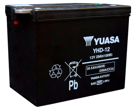Yuasa YHD-12 Yumicron CX 12-Volt Battery Yuasa Battery Batteries  AXOPROS
