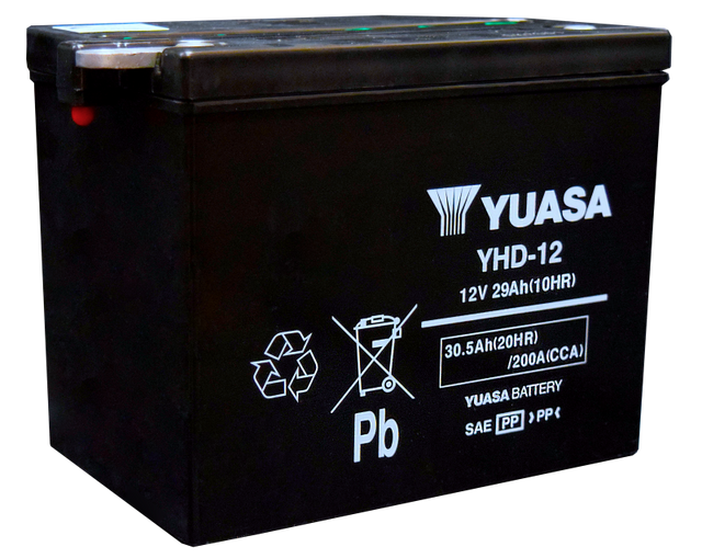 Yuasa YHD-12 Yumicron CX 12-Volt Battery Yuasa Battery Batteries  AXOPROS