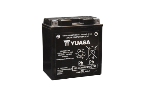 Yuasa YTX20CH Maintenance Free AGM 12-Volt Battery Yuasa Battery Batteries  AXOPROS