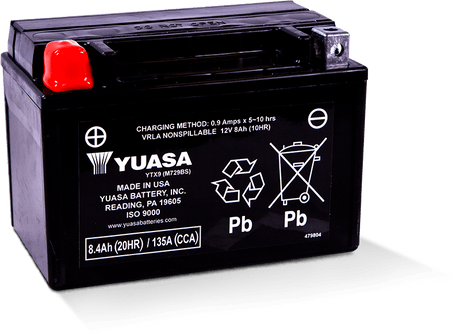 Yuasa YTX9 Maintenance Free AGM 12-Volt Battery Yuasa Battery Batteries  AXOPROS