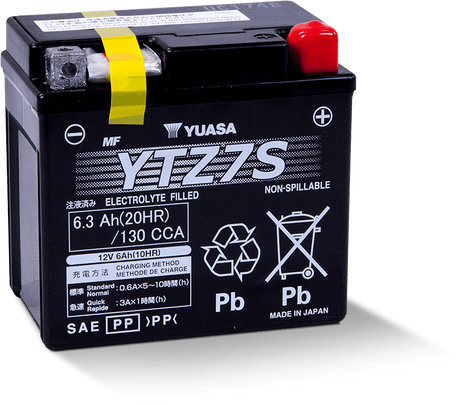 Yuasa YTZ7S Maintenance Free AGM 12-Volt Battery Yuasa Battery Batteries  AXOPROS
