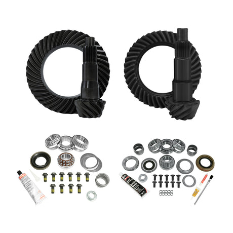 Yukon Complete Gear and Kit Pkg. for JL Jeep Non-Rubicon w/ D35 Rear & D30 Front - 4:56 Gear Ratio Yukon Gear & Axle Differential Install Kits  AXOPROS