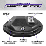 Yukon Gear Hardcore Diff Cover for 8.5inch GM Rear w/ 5/16inch Cover Bolts Yukon Gear & Axle Diff Covers  AXOPROS