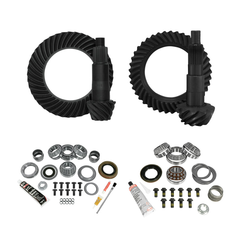 Yukon Gear & Install Kit Package Jeep JL Non-Rubicon D44 (M220) R / D30 (M186) F - 4.88 Ratio Yukon Gear & Axle Differential Install Kits  AXOPROS