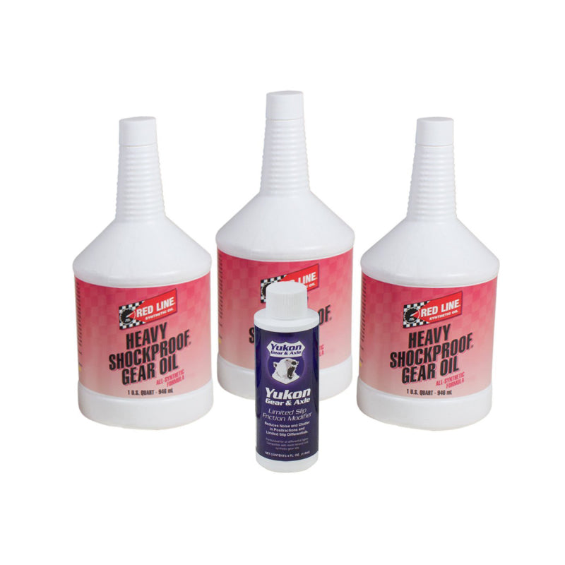Yukon Gear Redline Synthetic Shock Proof Oil w/ Positraction Additive. 3 Quarts Yukon Gear & Axle Gear Oils  AXOPROS