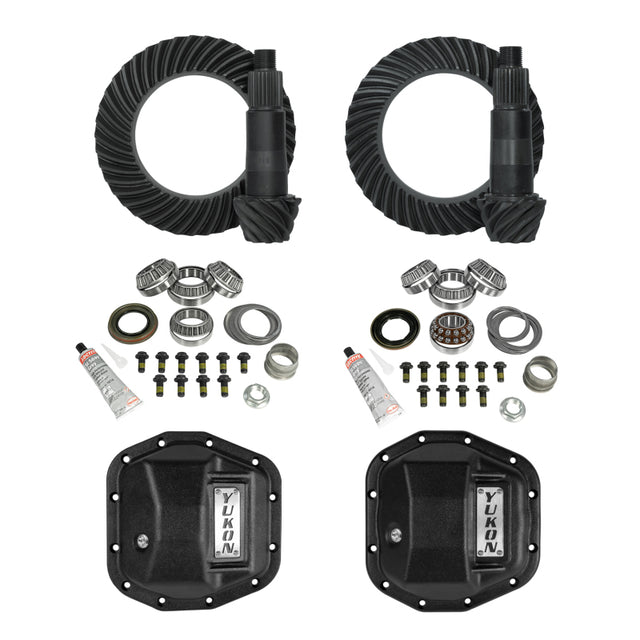 Yukon Stage 2 Jeep JL/JT Re-Gear Kit w/Covers & D44 Front & Rear in a 5.13 Ratio Yukon Gear & Axle Differential Install Kits  AXOPROS