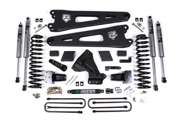 Zone 7" Radius Arm Suspension Lift Kit 4.5" Rear Block - Fox Shocks Zone Offroad Suspension Lift Kit  AXOPROS