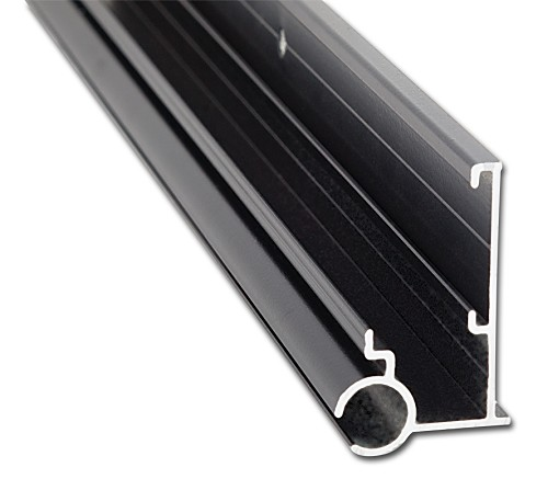AP Products 021-56302-16 - 16' Aluminum Insert Gutter/Awning Rail, Black