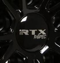 RTX 210K62B1RSD1 - Center Cap Gloss Black RTX R-Spec Chrome Black Background