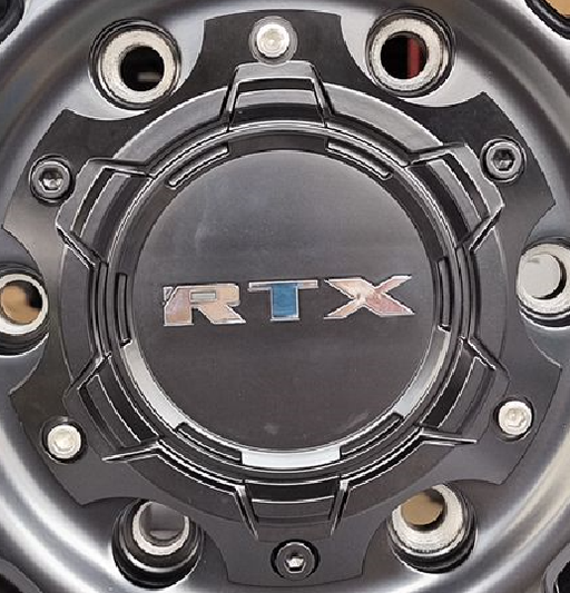 RTX 1125L188B1M5CH - Center Cap Satin Black RTX Chrome Adventure 6x180 (3) M8xL10