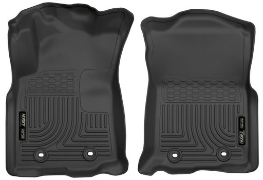 Husky Liners® • 13971 • WeatherBeater • Floor Liners • Black • Front • Toyota Tacoma 18-22
