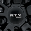 149K59AB1RS - Center Cap Gloss Black & Logo with RTX R-Spec Chrome