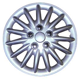 RTX 18814P-D-1  (SOLD PER UNIT) ABS Wheel Cover - Silver 14"