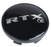 RTX 602K57BB1CH - Black Center Cap with Chrome RTXoe with Black Background