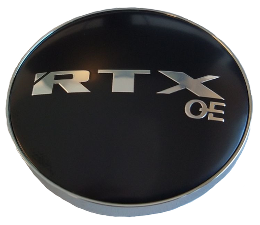 RTX 210K62AOEB - Center Cap Chrome w/ Chrome RTXoe & Black Background