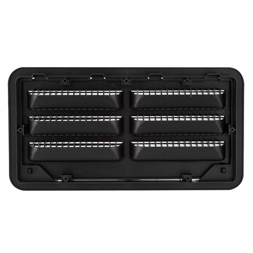 Dometic 3316941.005 - RV Camper Trailer 20" Dometic Refrigerator Side Wall Vent, Black