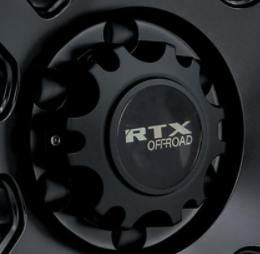 3319L135BB1 - Center Cap Gloss Black w/RTXOffroad Chrome Black BackGround