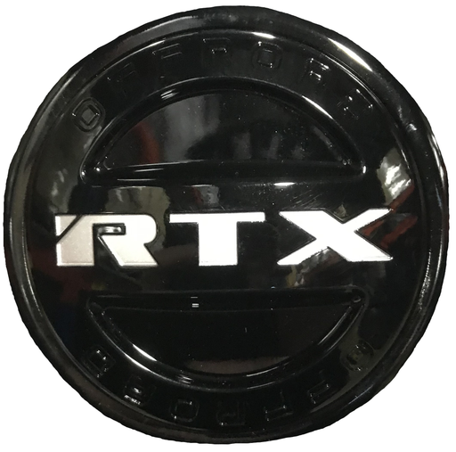 8509L160AB1 - Center Cap Gloss Black with RTX Silver & Offroad Engraved M5xL15 8-Blts