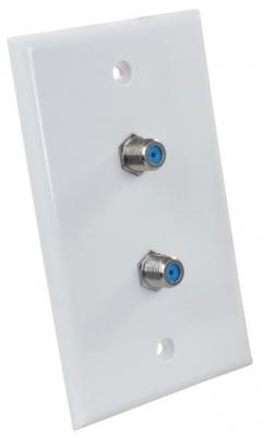 JR Products JR47875 - Wall Plate, Dual, HD/SAT/Cable