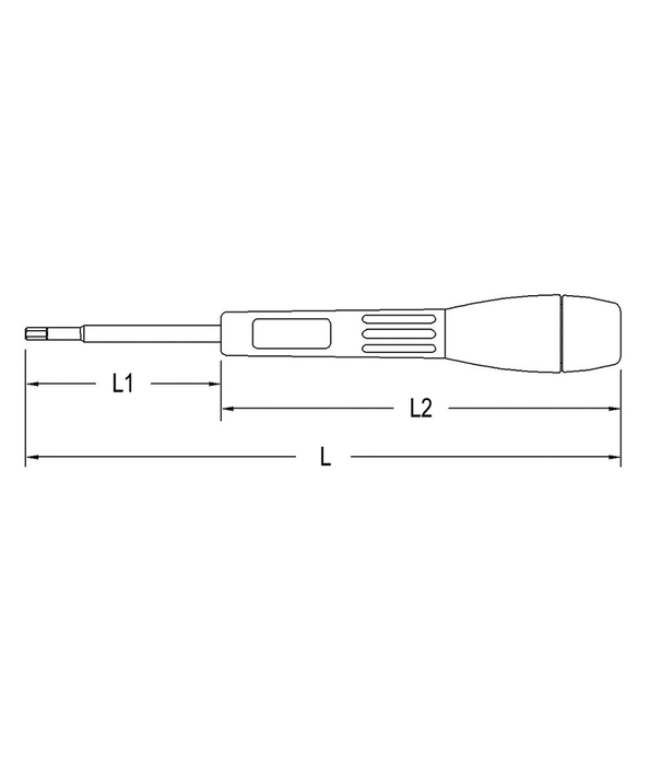 Genius 523215 - 1.5 mm Hex Micro-Tech Screwdriver 122 mmL