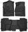 Husky Liners® • 53918 • X-Act Contour • Floor Liners • Black • Front & 2nd row • Chevrolet Silverado 1500 2014-2018