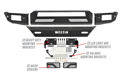 Westin 58-41005 - Pro-Mod Front Bumper for Chevrolet Silverado 1500 16-18 & Silverado 1500 LD 19