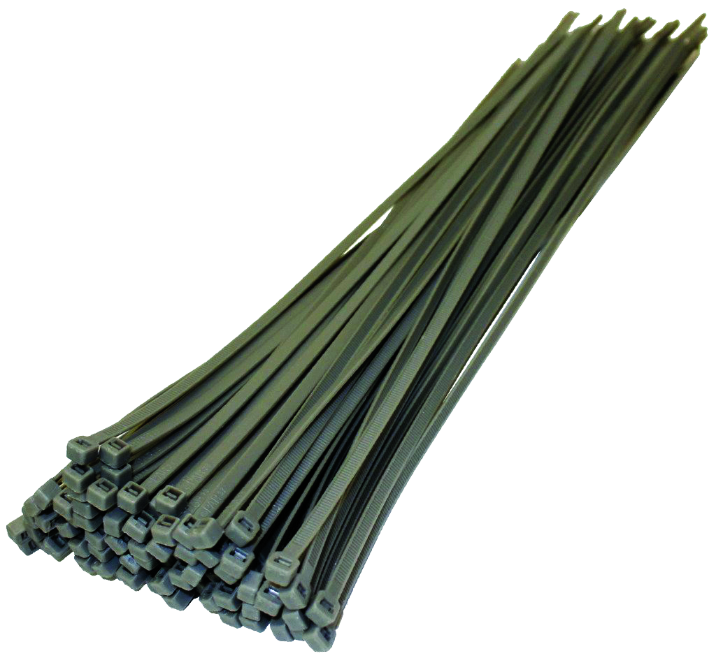 Metriplus 75050-3528G - 15" Grey Cable Ties - 100 Pieces