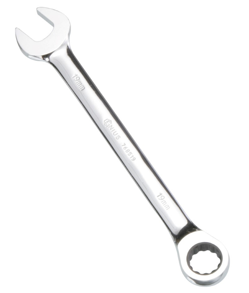 Genius 768510 - 10 mm Combination Ratcheting Wrench - 160 mmL