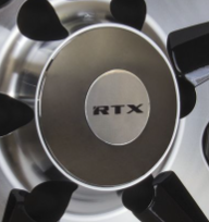 RTX 7748K90RTC - Chrome & Logo with Black RTX Cap
