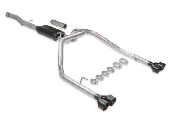 Flowmaster 817891 - 3.5" American Thunder Cat-Back Quad Exit Exhaust System for Chevrolet SIlverado / GMC Sierra 1500 Double & Crew Cab with 6.2L Engine 19-22