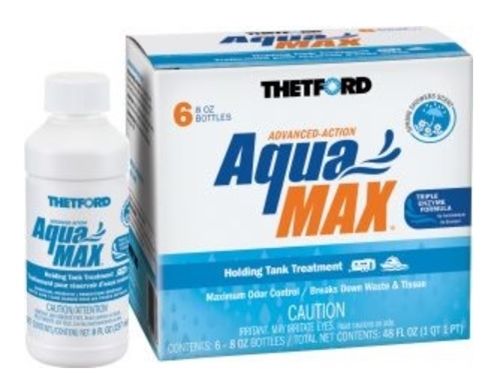 Thetford 96634 - AquaMax Waste Holding Tank Treatment - Spring Showers - (6) 8 Oz Bottles