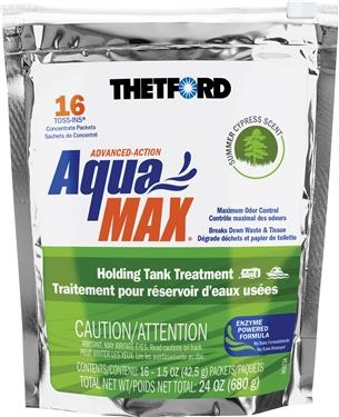 Thetford 96670 - AquaMax Waste Holding Tank Treatment Toss-Ins - Summer Cypress - 16 Ct